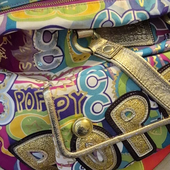 Coach Poppy Spotlight LIMITED Edition Women's Tote Bag EUC - Picture 3 of 16